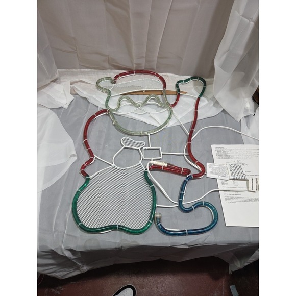 Star Glow Tubelight Decor Santa Display 29" Vtg Rare 2002 Pan Asian Creations - Picture 15 of 16